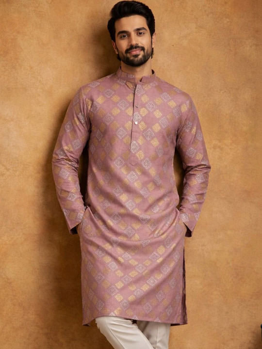 Jompers Men Floral Printed Floral Kurta